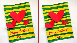 Mothers day Card  Easy Handmade Mothers day card  DIY Mothers day greeting card idea  Tutorial [upl. by Ahcmis]