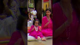 Shilpa Shettys daughter Samisha claps short [upl. by Mart]