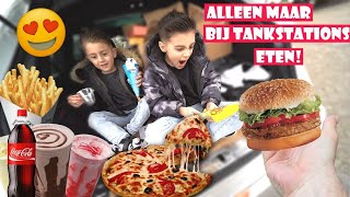 1DAG ALLEEN MAAR VAN TANKSTATIONS ETEN 🚘🍟  LAKAP JUNIOR [upl. by Easton]