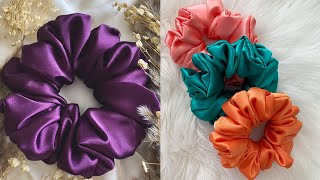 DIY Scrunchies Easy Steps to Make Your Own Stylish Hair Ties  Make Simple Scrunchies in 5 Minutes [upl. by Adav701]