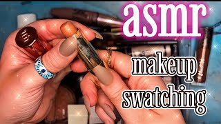 ASMR Makeup Collection💄 Rummaging amp Swatching  No Talking Tapping amp CloseUp Sounds [upl. by Asiralc]