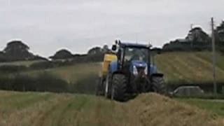 Newholland T7050 and BB960A [upl. by Imorej]