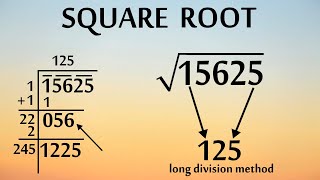 Square root by Long Division Method class 8th  How to Find square root by Long division method [upl. by Calva]