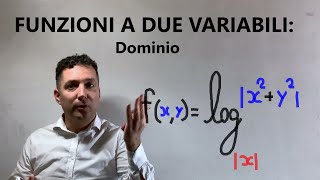 Funzioni a due variabili Dominio [upl. by Dudden978]