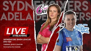 Adelaide Strikers Women vs Sydney Sixers Women Live  WBBL Live Match Today [upl. by Torr157]