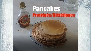 Recette PANCAKES pour les SPORTIFS ou ceux qui veulent PERDRE DU POIDS  V1 [upl. by Earas]