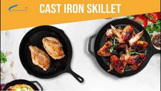 Cook Like a Pro with Our Cast Iron Skillet 🍳🔥  Available in 65quot 8quot 1025quot amp 12quot [upl. by Potash]