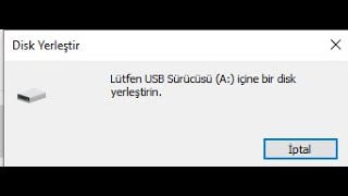 Flash disk içine disk yerleştirin hatası düzeltme [upl. by Bernard]