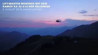 LiftMasten fliegen Saanerslochgrat Gstaad [upl. by Chilcote]