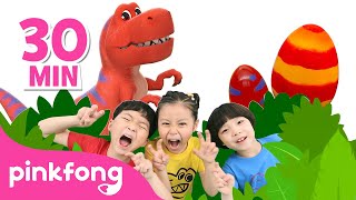 💃🕺 Dance amp Sing Along with Dinosaurs  More  Easter Special Compilation  Pinkfong Kids Songs [upl. by Ahseital35]