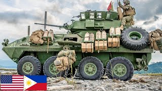 US Marines with Armored Vehicles During Joint Combat Exercises in the Philippines [upl. by Bette-Ann]