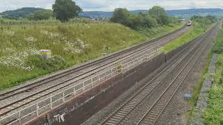 800006 heads towards Stroud while 43290 amp 43251 head towards Gloucester at Standish Junction [upl. by Diena]