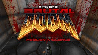 Brutal Doom  Tactical  Knee Deep In The Dead  E1M1  Realism Violence [upl. by Axela]