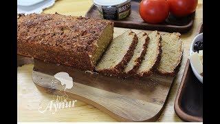 Brot backen ohne Mehl I Brot Rezept mit HaferflockenI [upl. by Euqinmod]