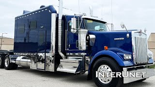 Kenworth with Super Sleeper 2023 W900 156quot Extended Cab Long Haul SEMI [upl. by Icyac]