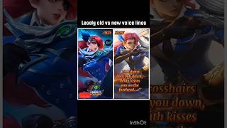 Lesley old vs New voice lines 🥺🥺 shorts ytshorts mobilelegends [upl. by Ijic957]