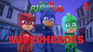 Superheroes Compilation Part 1  PJ Masks  Disney Junior [upl. by Orecic]