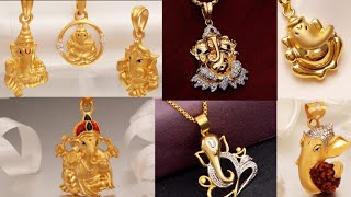 Latest Gold Ganesha Pendant Designs Ganesha Pendant Collections with price and weight [upl. by Norty]