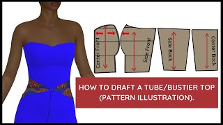 How to Draft a Tube Top Pattern [upl. by Yditsahc]