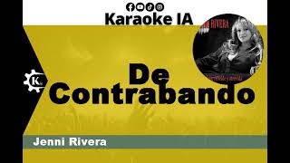 Jenni Rivera  De Contrabando  Karaoke [upl. by Namad950]