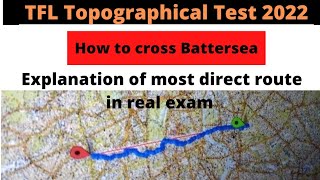 TFL Topographical test 2022 How to solve long routes Explanation of most direct route in real exam [upl. by Suivatal]