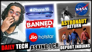 iPhone 16 Banned Axis Bank 9Cr Fraud Crew Dragon Returned With 4 Astronauts US Deporting Indians [upl. by Meingolda]