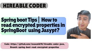 SpringBoot Encryption MADE EASY with Jasypt Plugin [upl. by Yma]