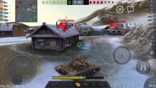 TEAM ID World of Tanks Blitz  T110E5 Larcenist 혹한의 말리노프카 [upl. by Noreht]