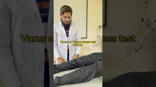 Varus or Valgus Stress Test  For MCL and LCL of knee specialtests viral reels [upl. by Shermie620]