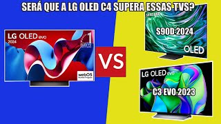 MELHORES OLED DE 2024 LG C4 OU SAMSUNG S90D OU OLED C3 [upl. by Haman]