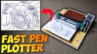 High Speed Pen Plotter IV Projects build [upl. by Yanetruoc]