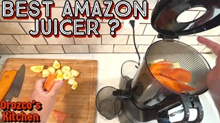 Amazon Reviews Amzchef 53Inch ExtraLarge SelfFeeding Masticating Juicer [upl. by Meerak]