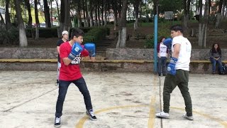 quotBoxeandoquot en el parqueAlan Vs Amador “sparring qlero xD” [upl. by Aikyt177]