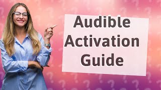 How to activate Audible on MP3 player [upl. by Glanville]