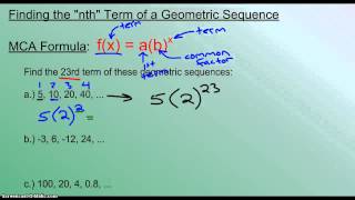 Finding the quotnthquot term of a Geometric Sequence [upl. by Suiratnod]