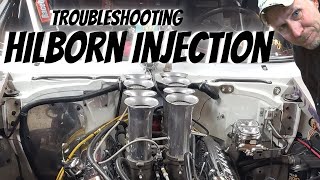 Troubleshooting and Tuning the Hilborn Mechanical Injection in my 57 Chevy Delivery [upl. by Ariec626]