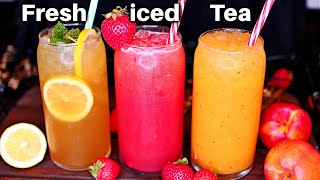 3 Refreshing Iced Tea Recipes  Easy Iced Tea Drinks [upl. by Ecam]