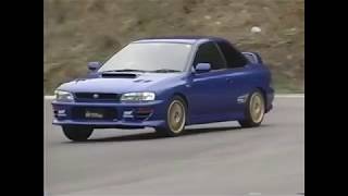 Keiichi Tsuchiya drifts classic Subaru WRX STi models Best Motoring [upl. by Cutlor644]