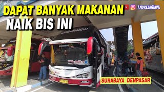 NAIK BUS INI DAPAT MAKAN TERUS SURABAYA BALI  TRIP REPORT MTRANS SUPER EKSEKUTIF [upl. by Cookie]