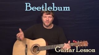 Beetlebum Blur Easy Guitar Lesson How to Play Tutorial [upl. by Hueston]