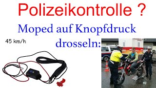 Moped auf Knopfdruck drosseln  So kommst du durch jede Polizeikontrolle  Tuning Moped 50ccm [upl. by Parry751]