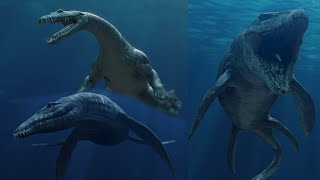 Jurassic World Marine Reptiles animations test [upl. by Oba887]