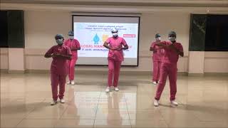 STEPS OF WHO STANDARD HANDWASHING  NURSES DANCE [upl. by Nnyleahs537]