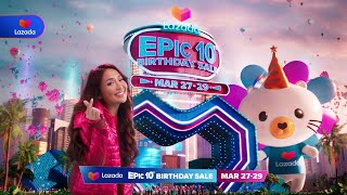 Lazadas 10th EPIC Birthday Sale from March 2729 [upl. by Weixel]