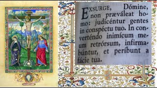 3rd Sunday of Lent Gradual chant Exsurge Domine [upl. by Vachel319]