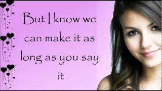 Victoria Justice  Tell Me That You Love Me Lyrics  Download link [upl. by Einnus]