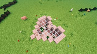 Minecraft Heart Shaped Underground Survival Base TUTORIAL ShInobu 🥴 🙄 Sanemi [upl. by Leavy]