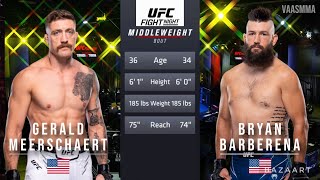 GERALD MEERSCHAERT VS BRYAN BARBERENA FULL FIGHT UFC VEGAS 88 [upl. by Benson]