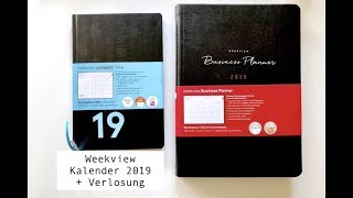 Vorstellung weekview Kalender 2019  Verlosung  Businessplaner  weekview compact note  deutsch [upl. by Imoin959]