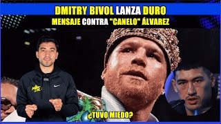 DmitryBivol lanza duro mensaje contra CaneloÁlvarez🤯 ¿Tuvo miedo😬👇 [upl. by Ambrosia]